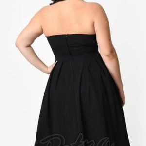 Unique Vintage XL BLACK SWING Dress